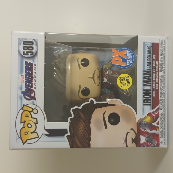 IRON MAN (I AM IRON MAN) Funko Pop 580 Bobble-Head Marvel Avengers Endgame - Picture 1 of 8